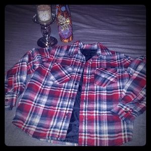 Kids plaid shirt jacket